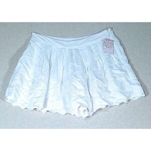 New‎ Free People Pleated White Lacy Shorts Size 12